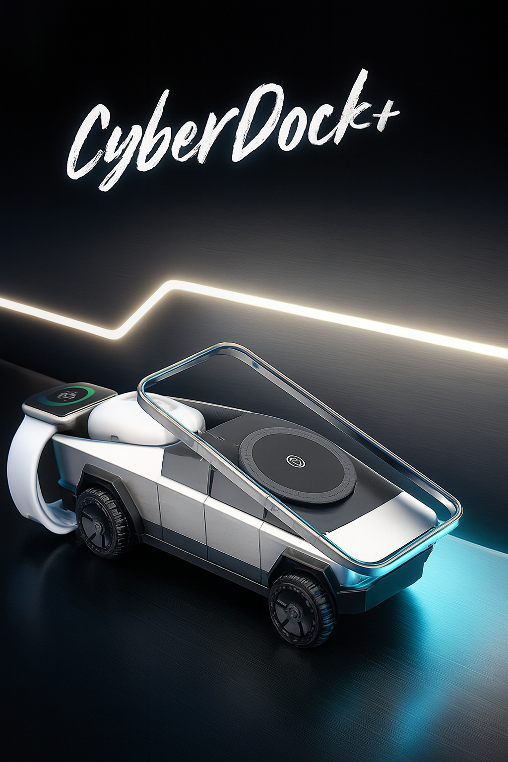 CyberDock Kablosuz Şarj İstasyonu - Zevkizi™
