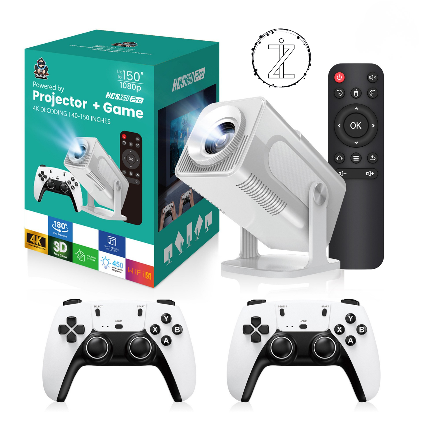 4K Akıllı Sinema & Oyun Projektörü - Zevkizi™